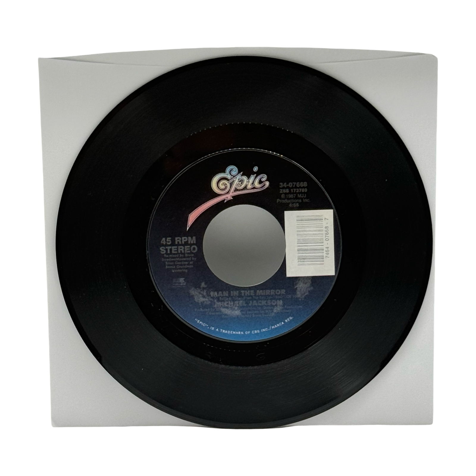 Michael Jackson 'Man In The Mirror' 7″ 45 Single (USA