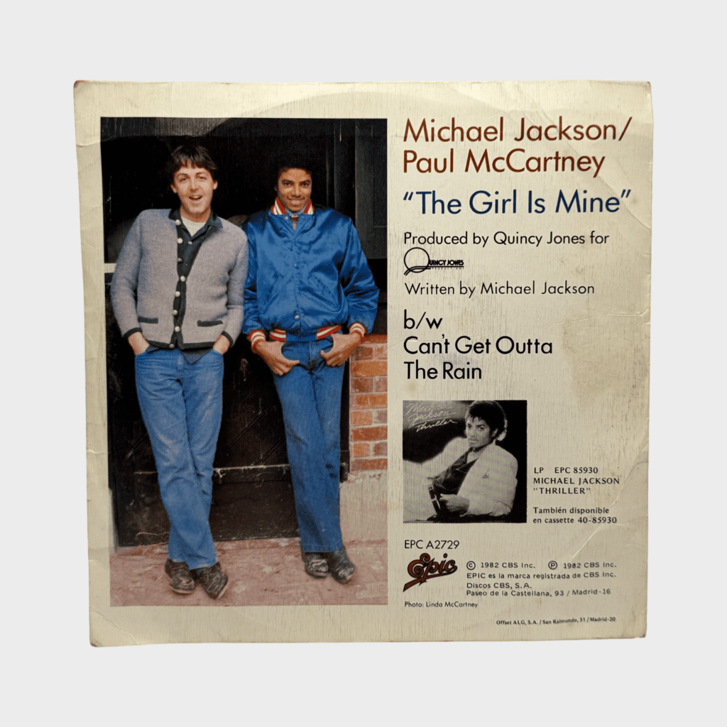 Michael Jackson / Paul McCartney The Girl Is Mine 45 Single (Spain