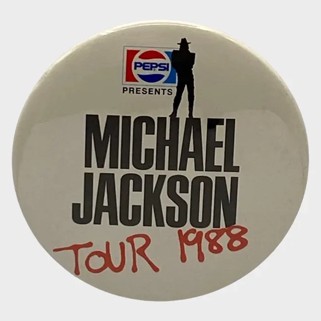 Michael Jackson BAD World Tour Official Badge – Michael Jackson Market