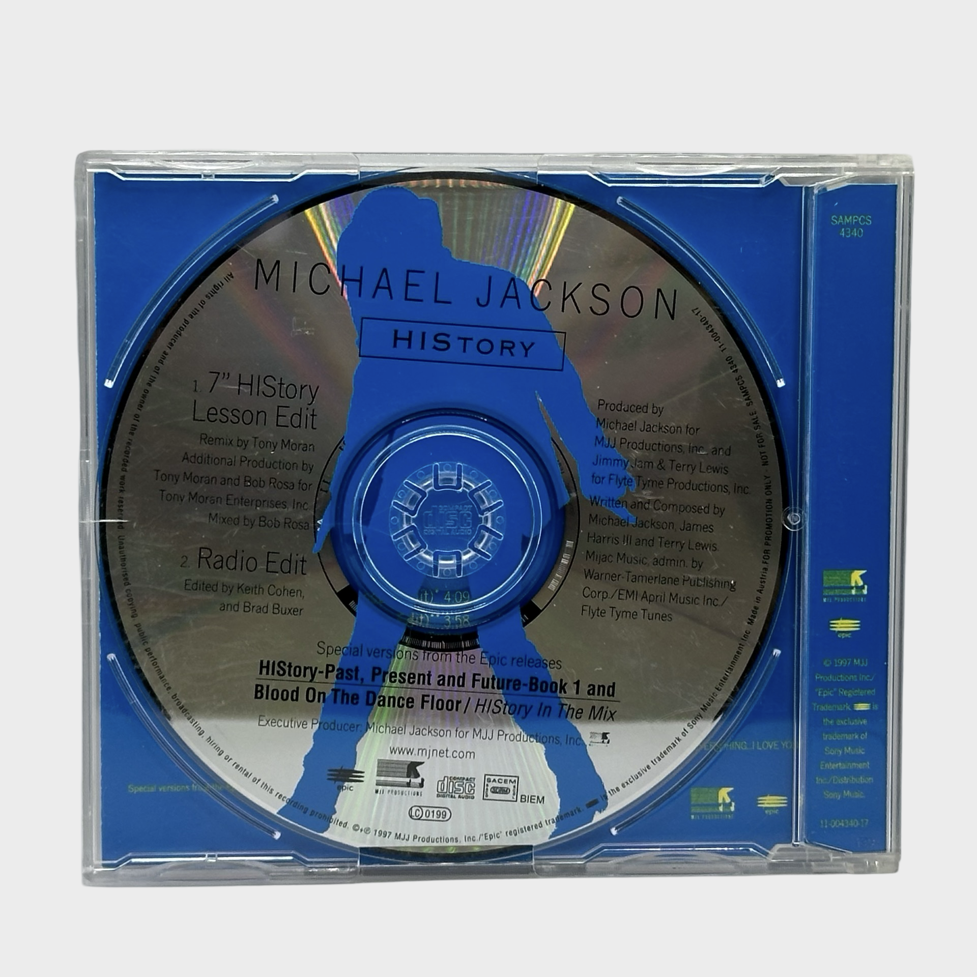 洋楽 The History Of Michael Jackson Promo CD Michael Jackson 'HIStory' Promo CD Single (EURO) – Michael Jackson