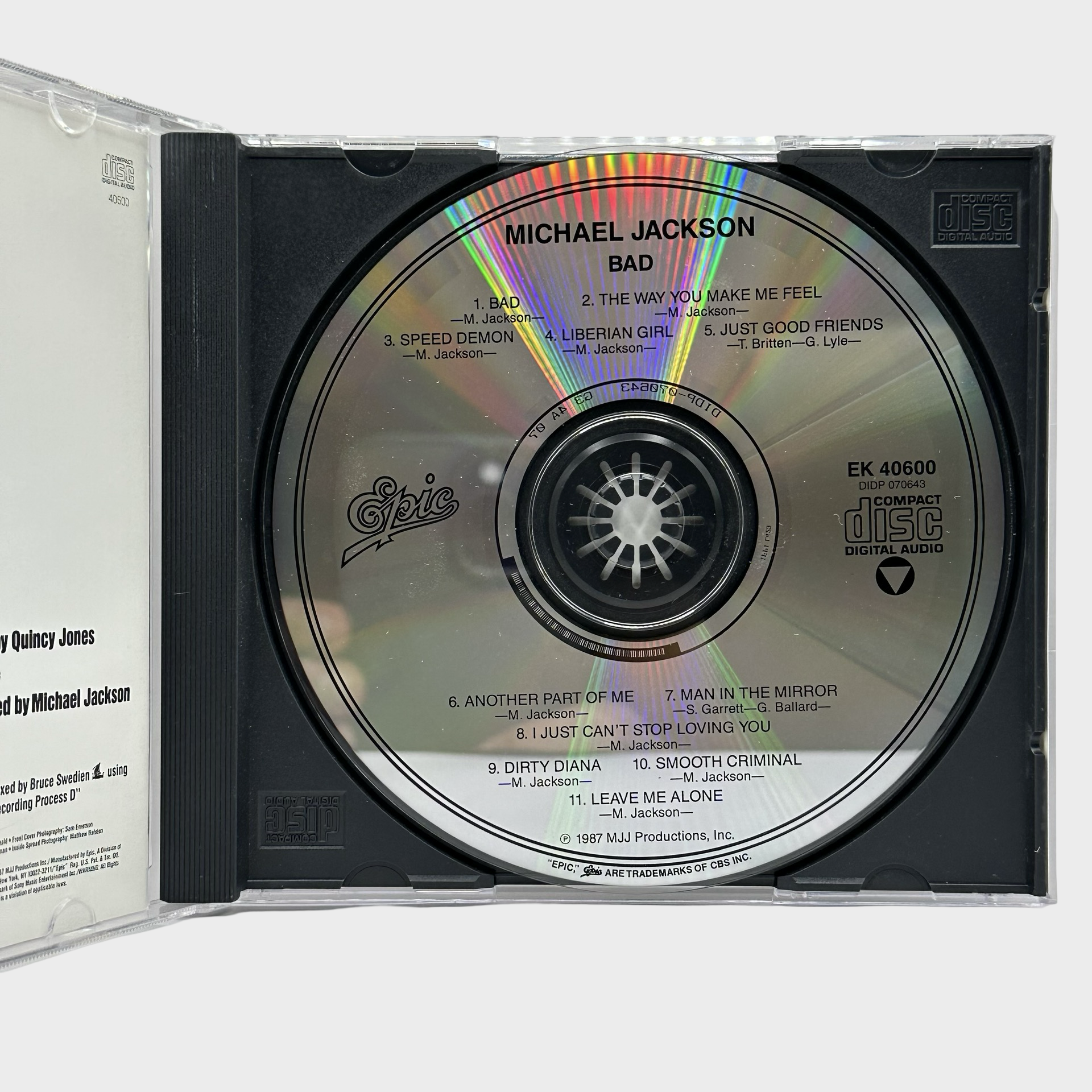 Michael Jackson 'BAD' CD (USA) – Michael Jackson Market