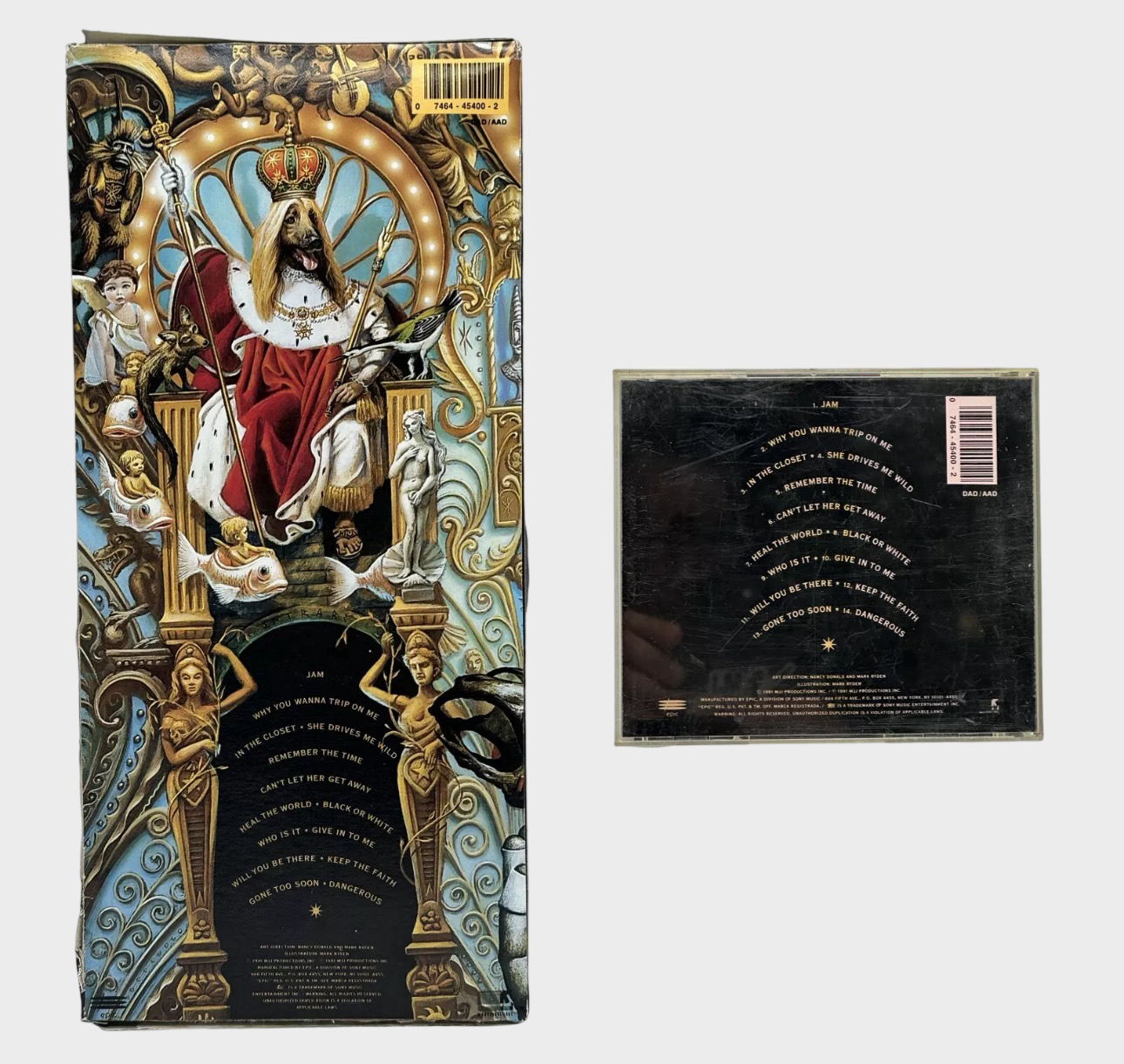 Michael Jackson 'Dangerous' CD Longbox (USA) – Michael Jackson Market
