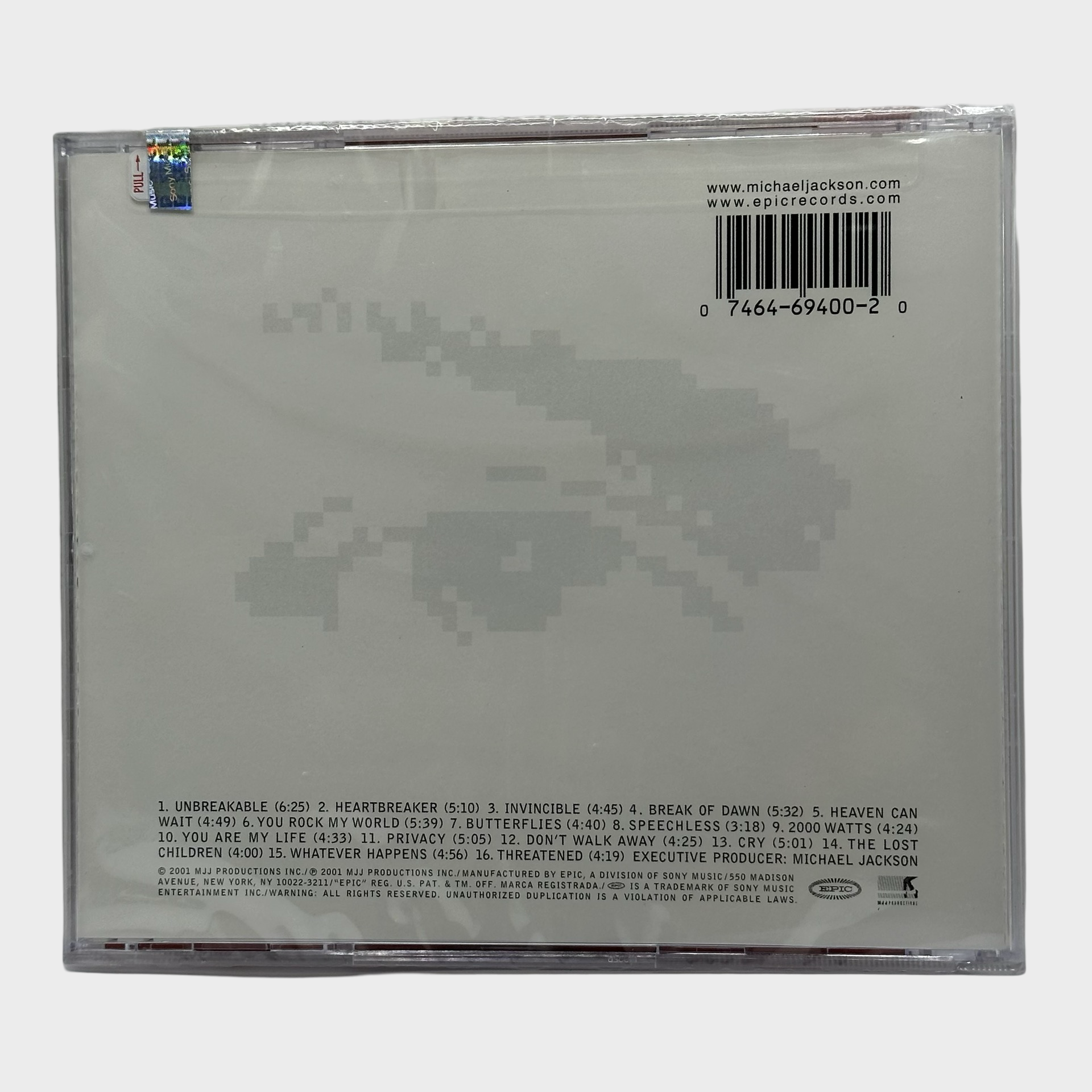 Michael Jackson 'Invincible' Sealed CD Red (USA) – Michael Jackson