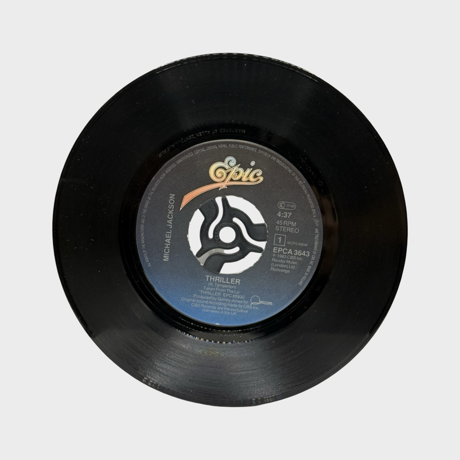 Michael Jackson 'Thriller' 45 Single (UK) – Michael Jackson Market