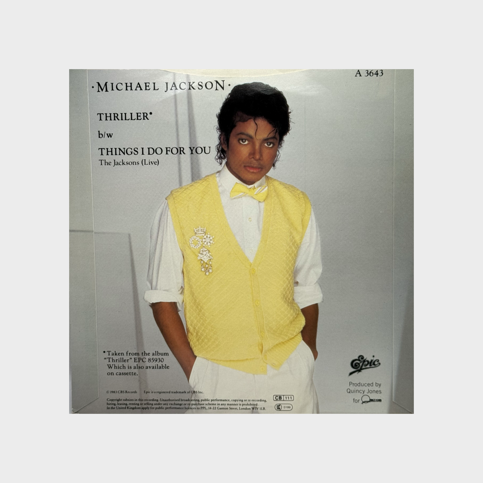Michael Jackson 'Thriller' 45 Single (UK) – Michael Jackson Market