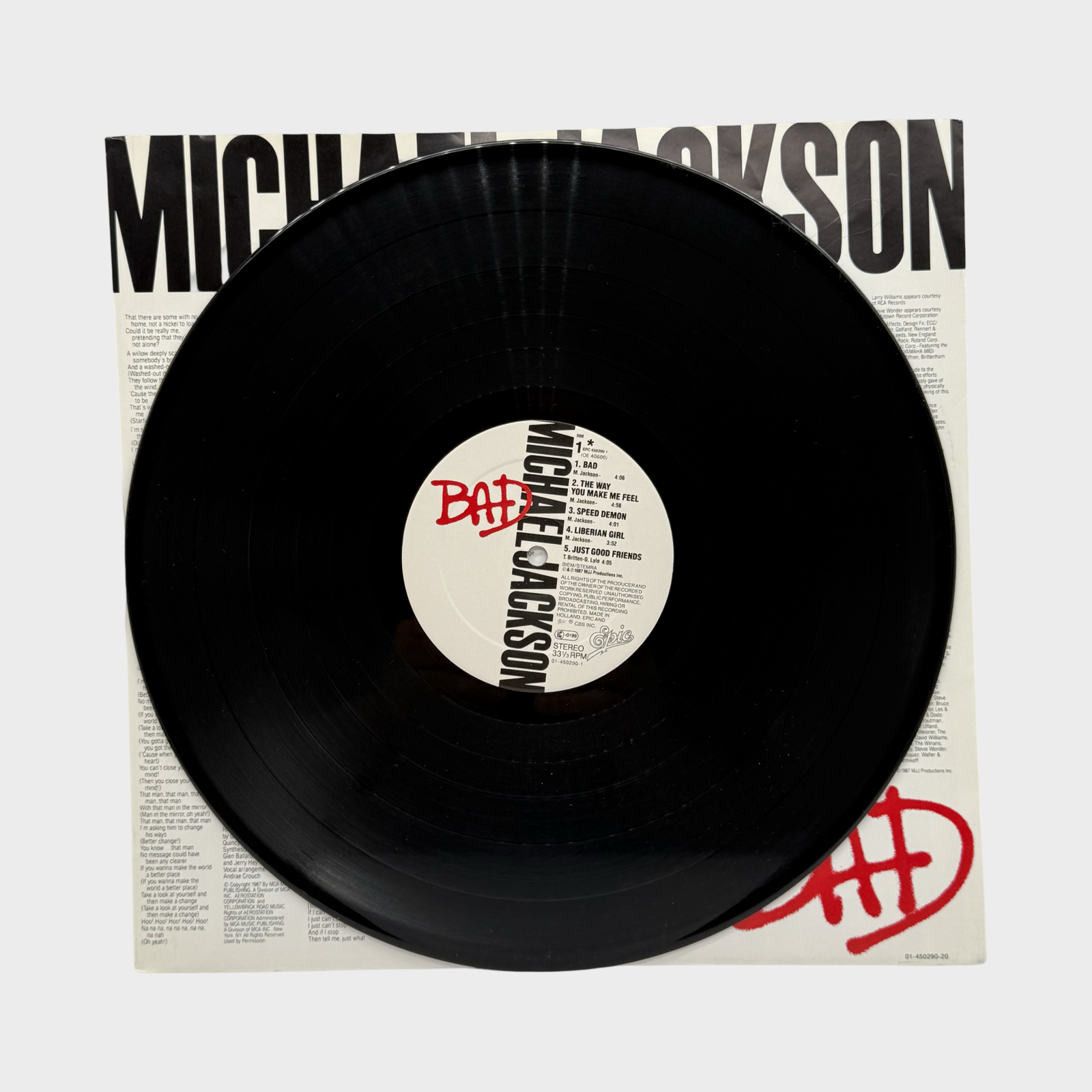 Michael Jackson BAD LP Record (Germany) – Michael Jackson Market