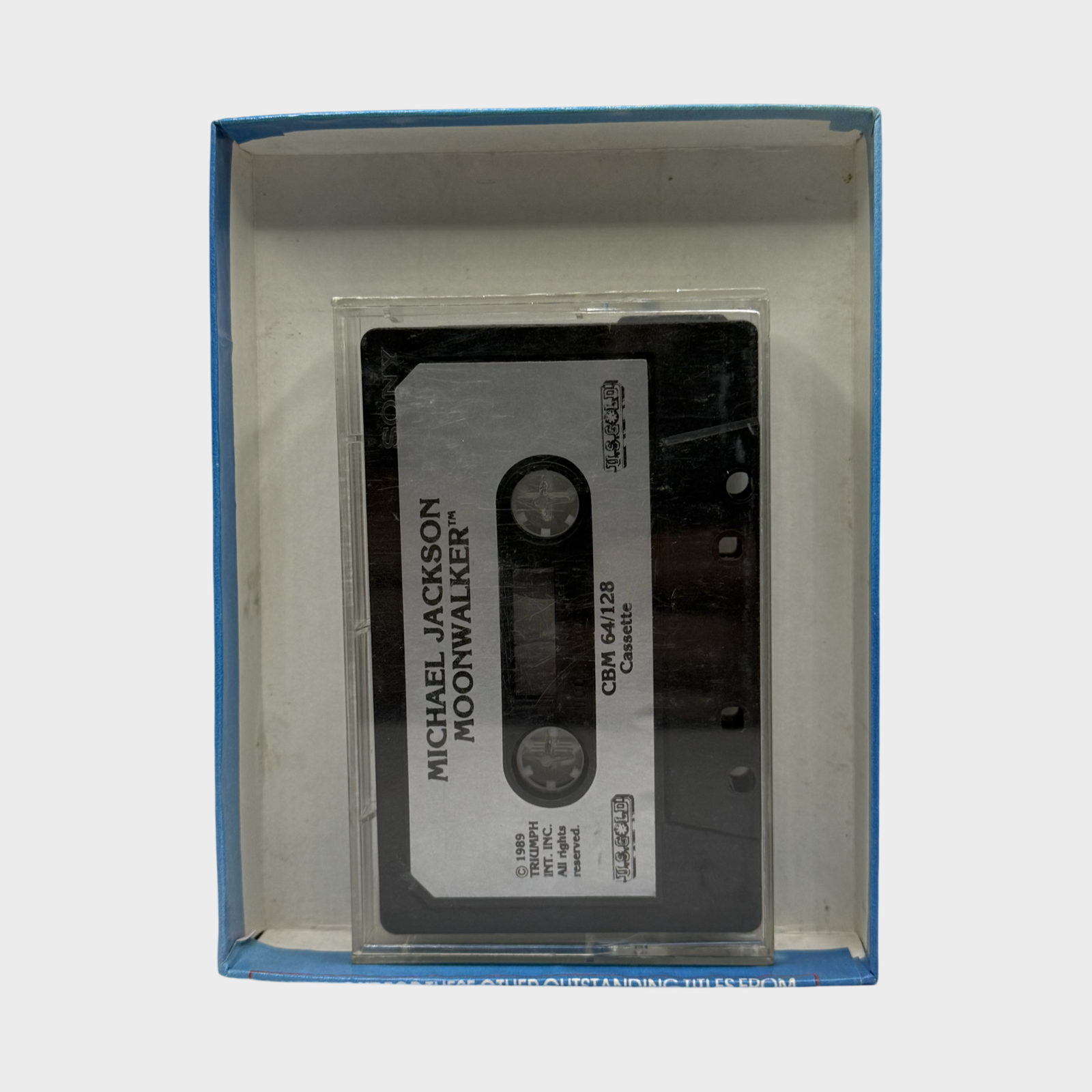 Michael Jackson Moonwalker CBM 64/128 Cassette Game – Michael