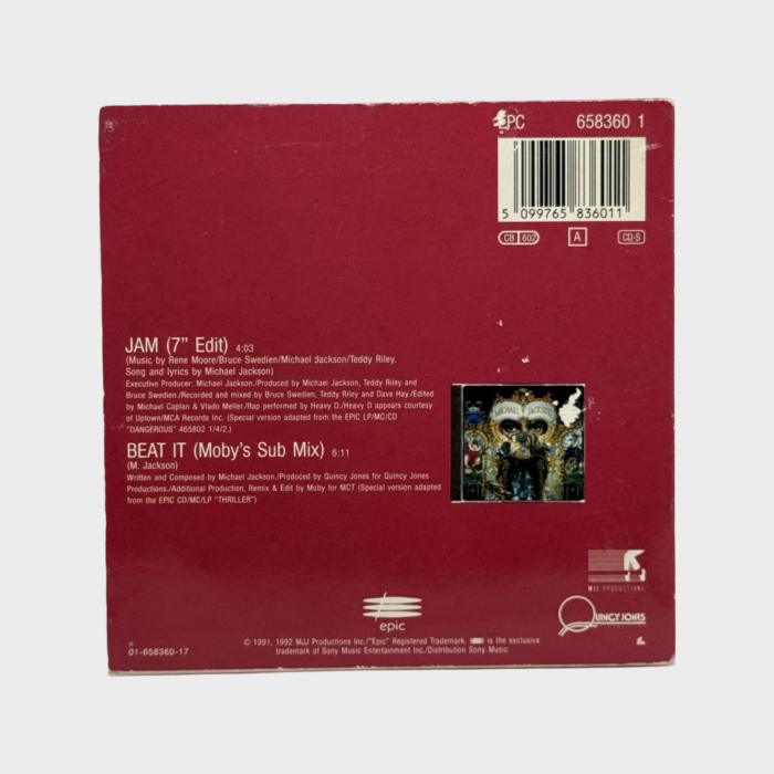 Jam Cd Michael Jackson ‘Jam’ Cardsleeve CD Single (EURO) – Michael Jackson Market