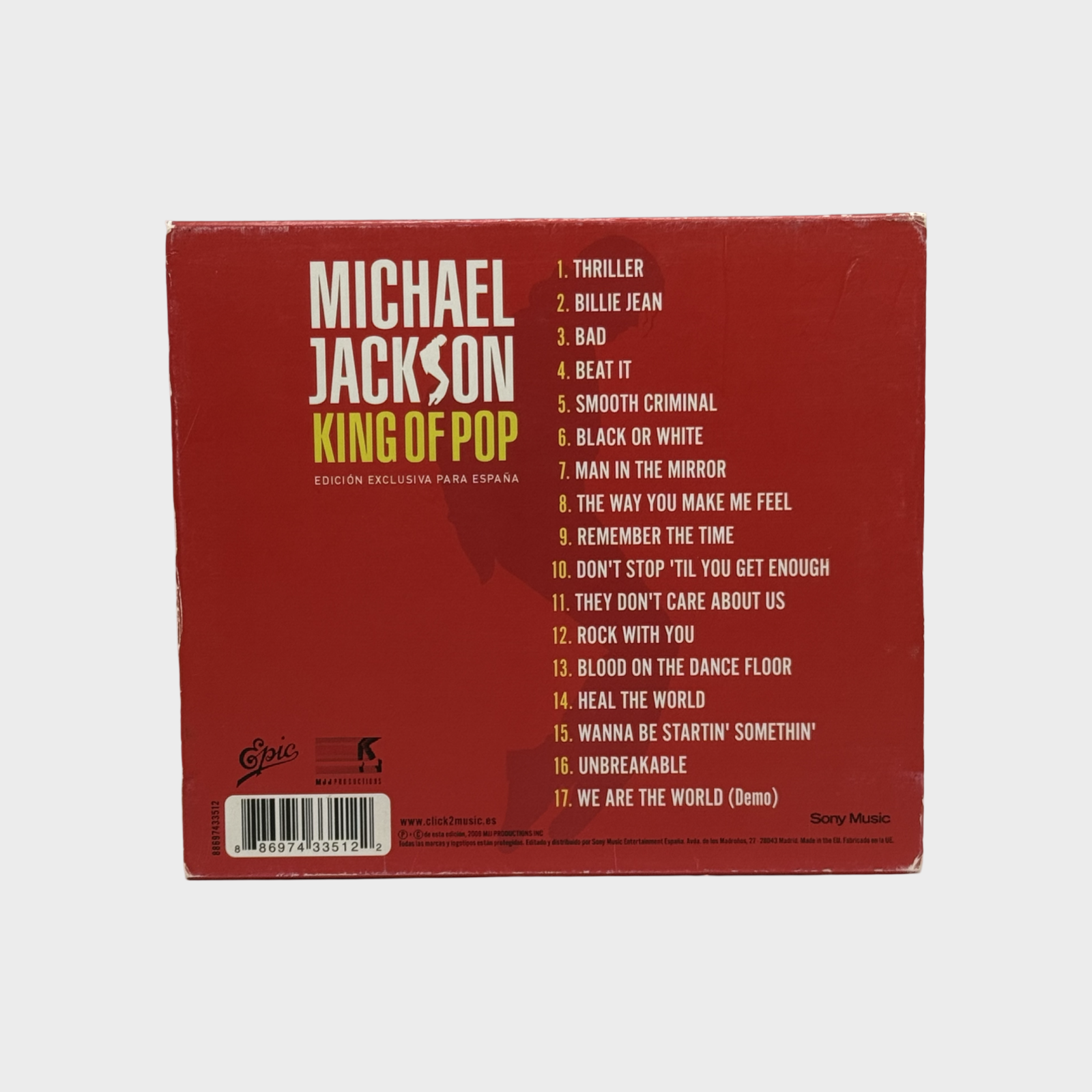 Michael Jackson 'King of Pop' CD (Spain) – Michael Jackson Market
