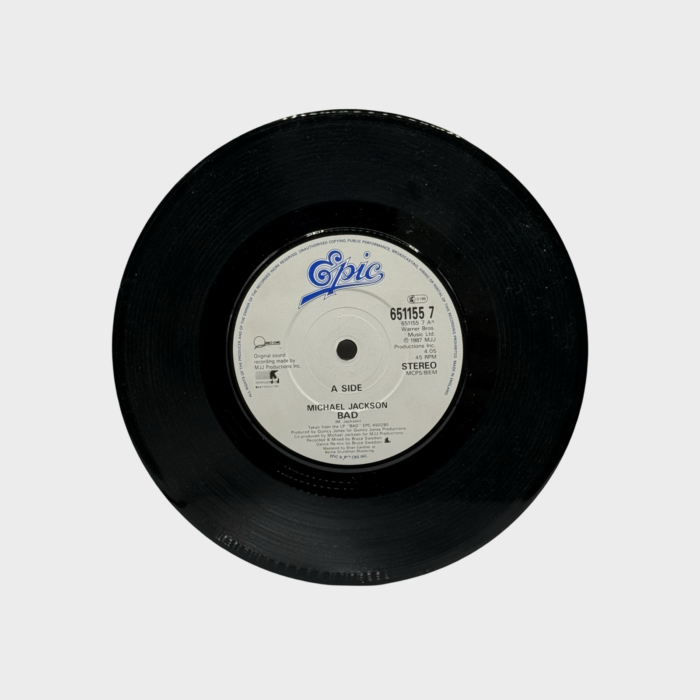 Michael Jackson 'BAD' 45 7″ Single (UK) – Michael Jackson Market
