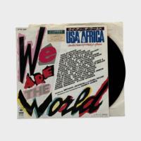 USA For Africa 'We Are The World' 7″ 45 Single (Japan) – Michael