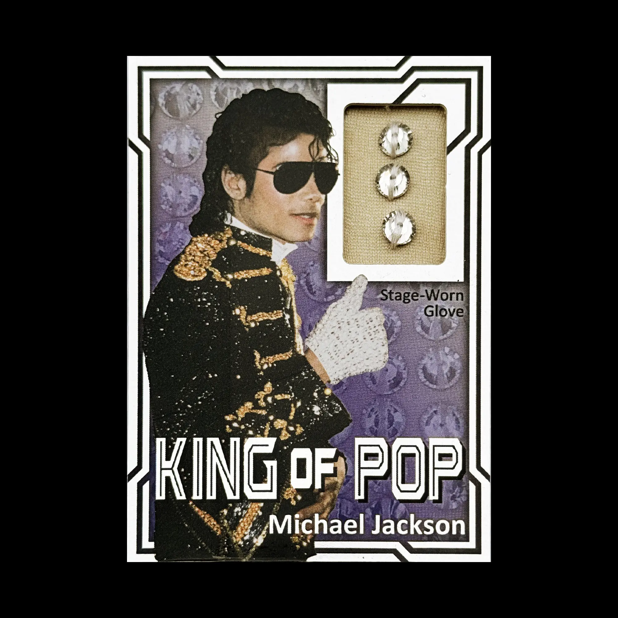 MichaelJacksonスワロフスキー絵 MJ Limited Edition Swarovski Glove Swatch Trading Card # 4