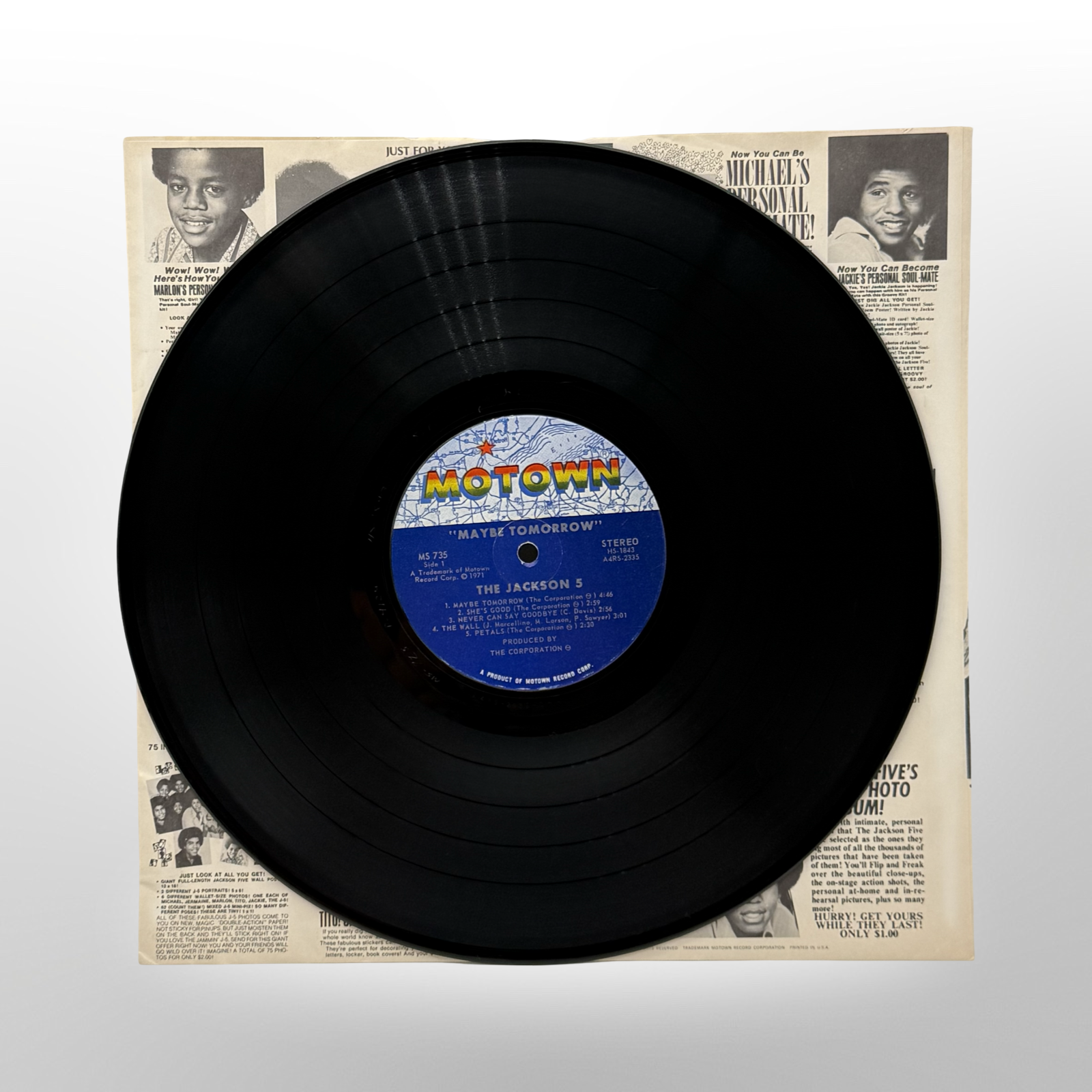 The Jackson 5 'Maybe Tomorrow' LP Record (USA) – Michael Jackson