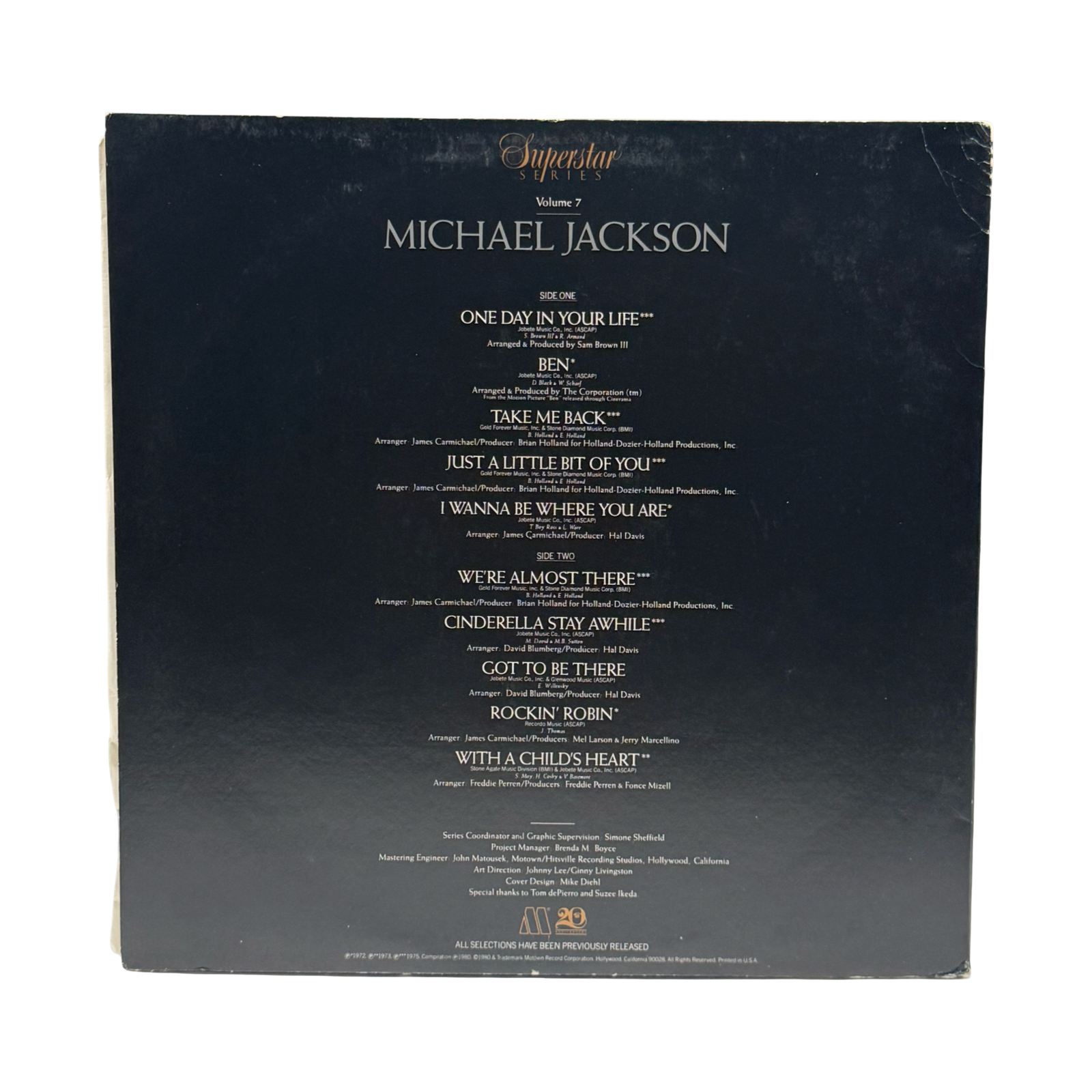 Michael Jackson Superstars Series Motown Album (USA) – Michael