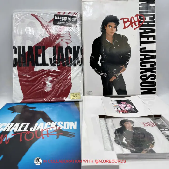 Michael Jackson Bad Box tour Japan tshirt CD phone card rare
