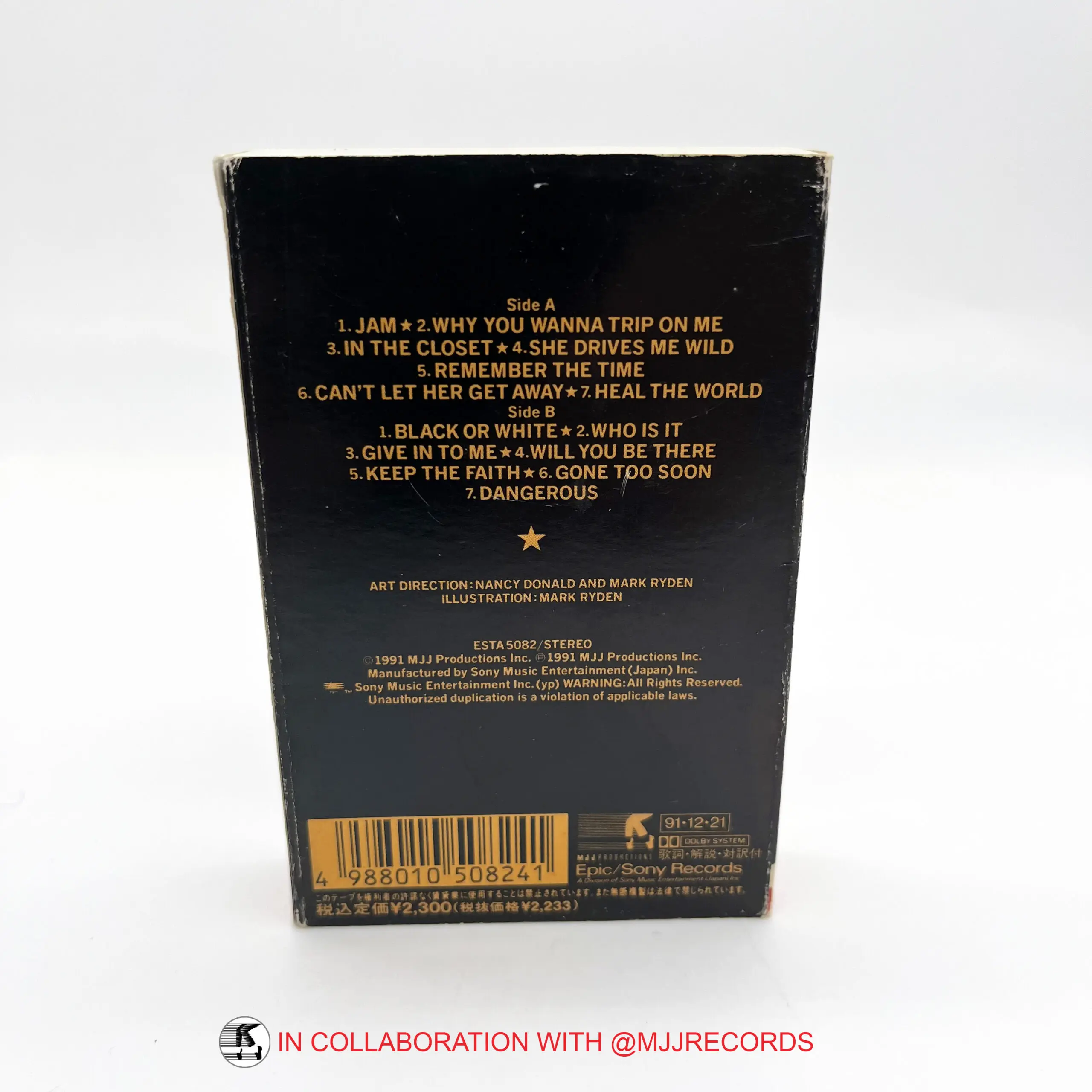 Michael Jackson 'DANGEROUS' Cassette (Japan) – Michael Jackson Market