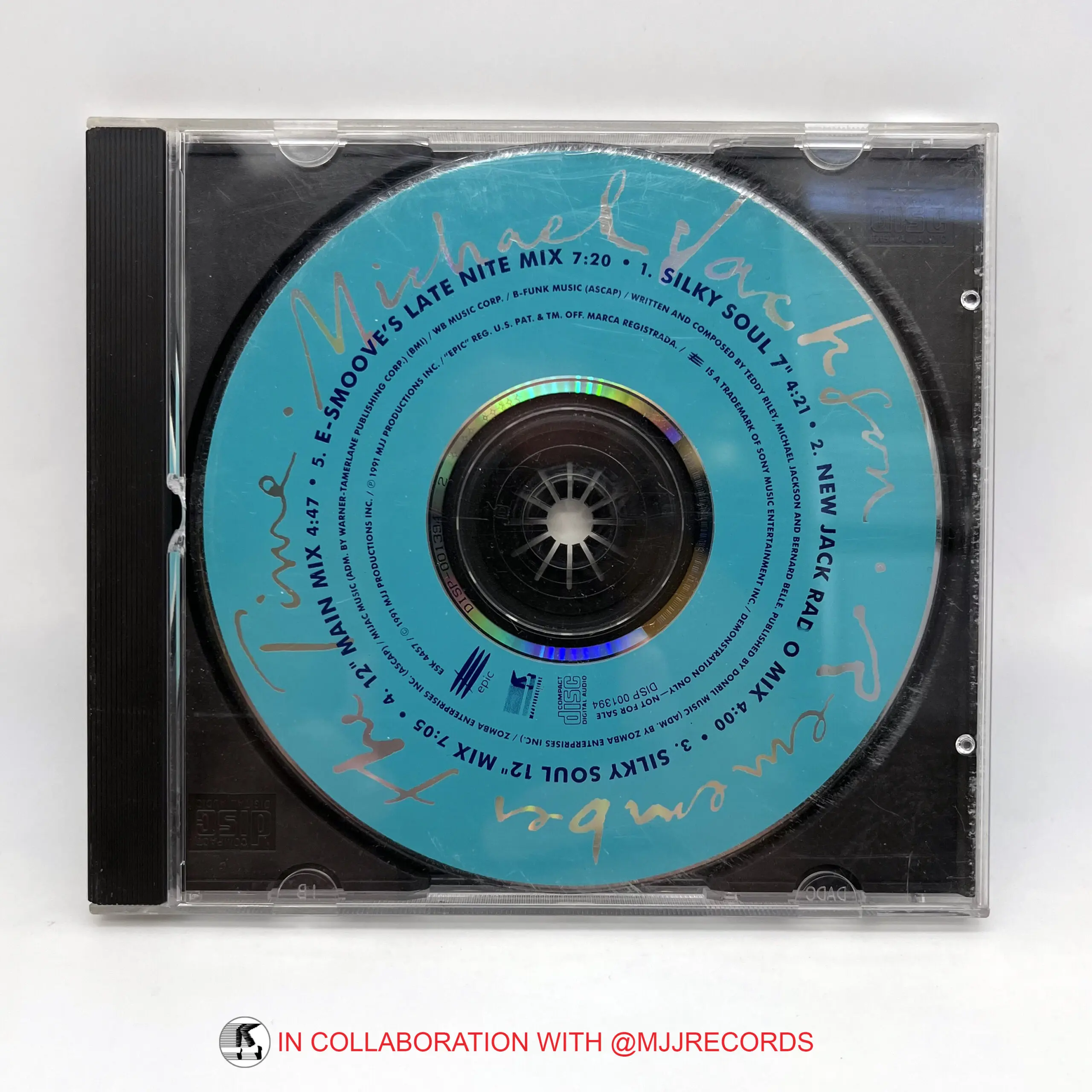 Michael Jackson 'REMEMBER THE TIME' Promo blue CD (USA) – Michael