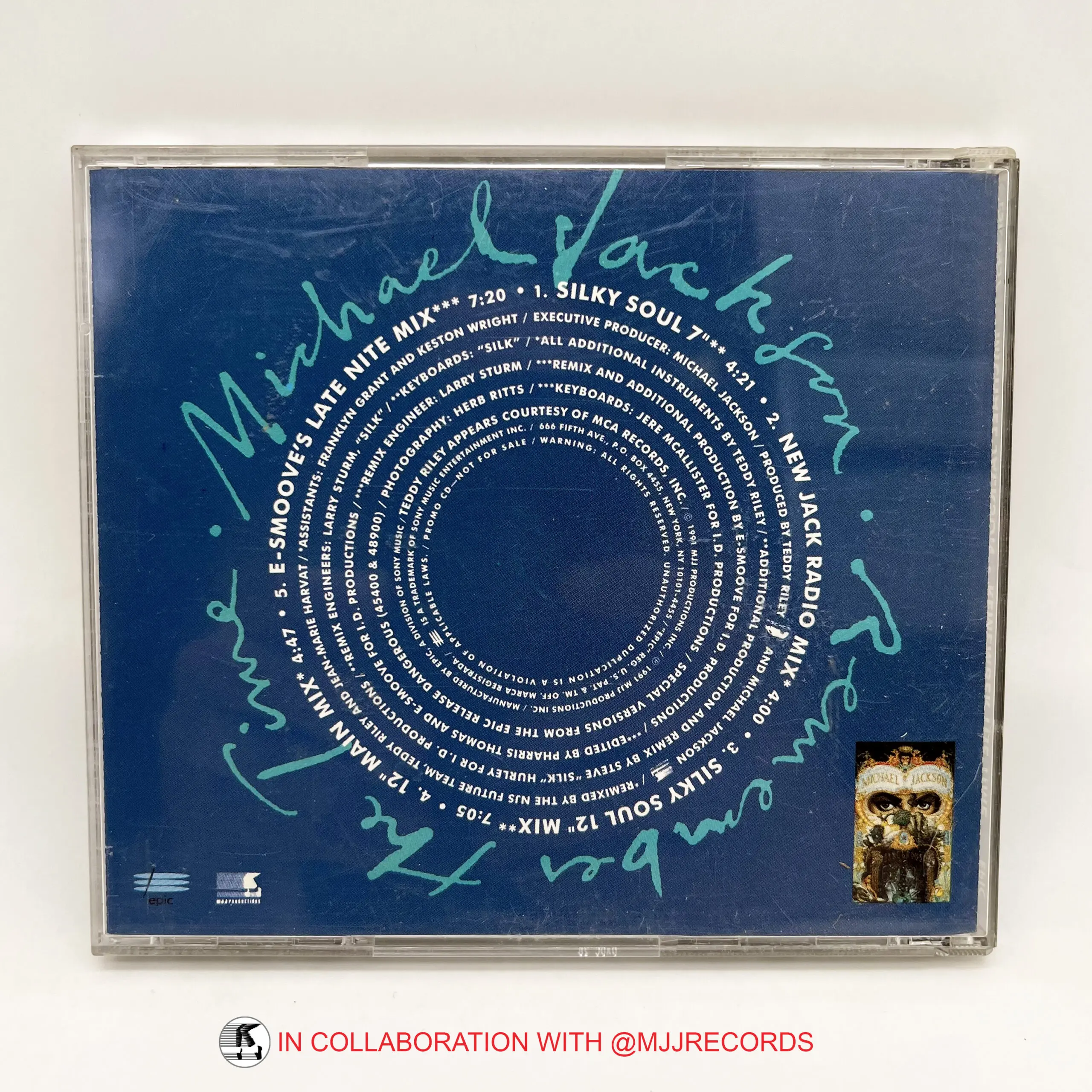 Michael Jackson 'REMEMBER THE TIME' Promo blue CD (USA) – Michael