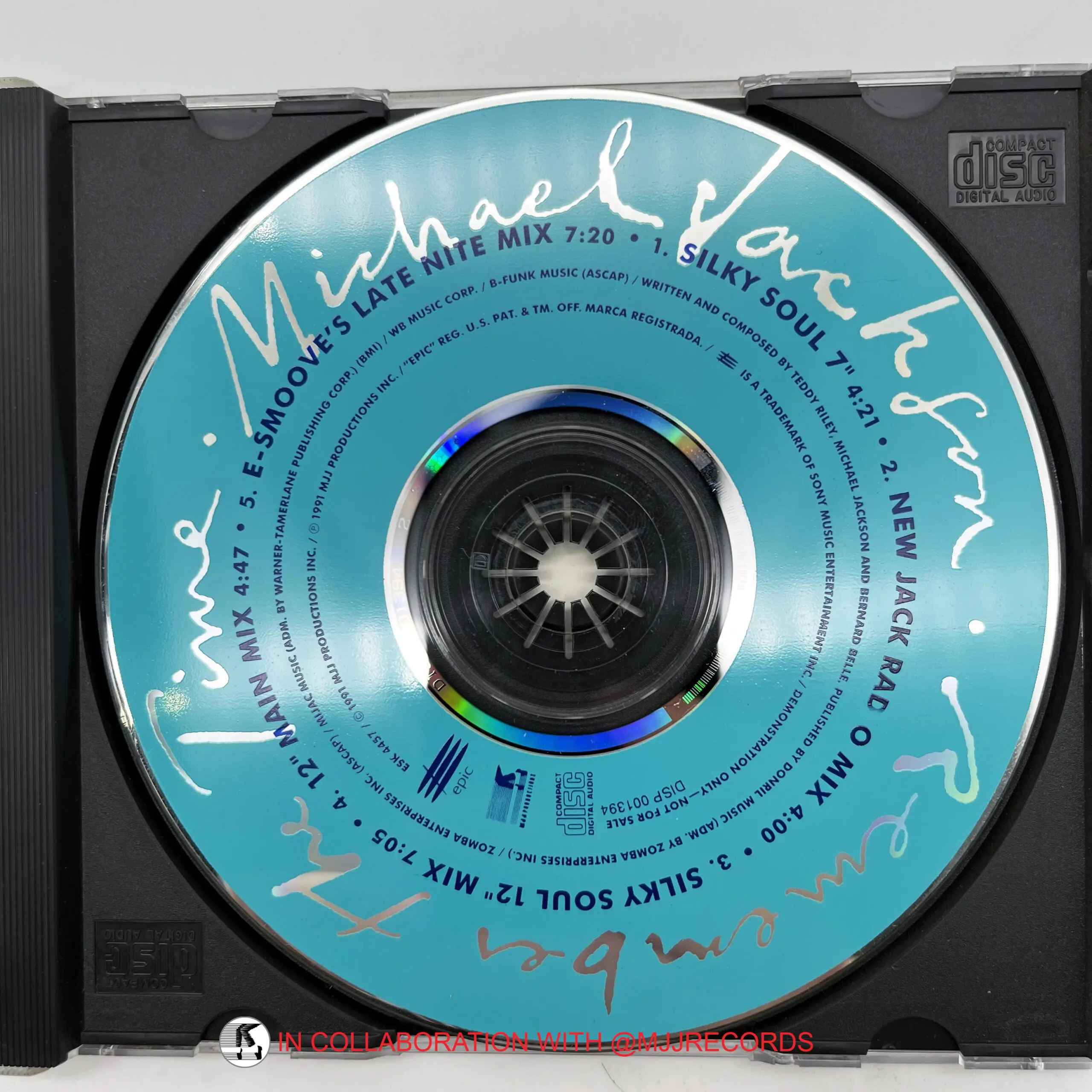 Michael Jackson 'REMEMBER THE TIME' Promo blue CD (USA) – Michael