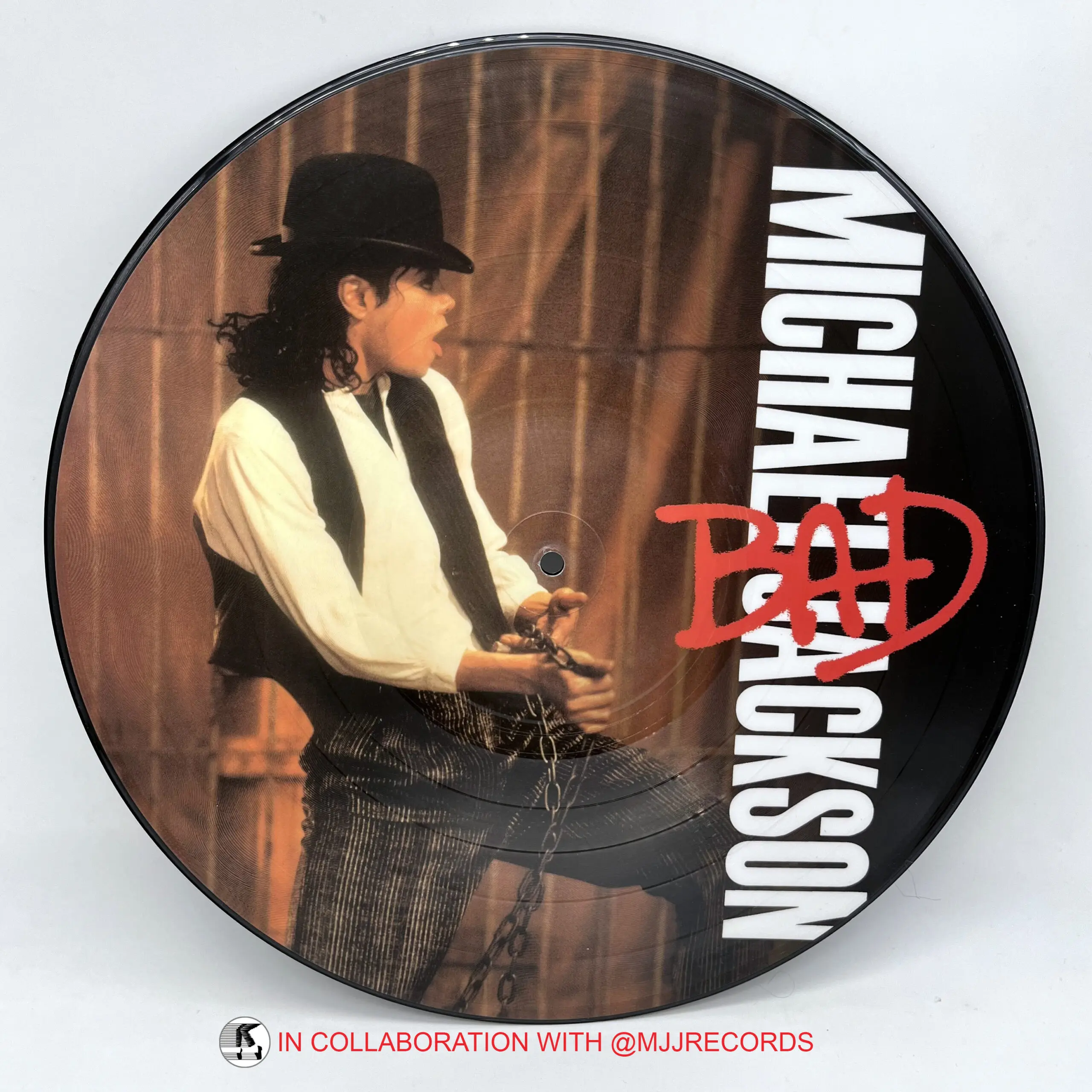 Michael Jackson mega rare UK picture disc BAD prototype