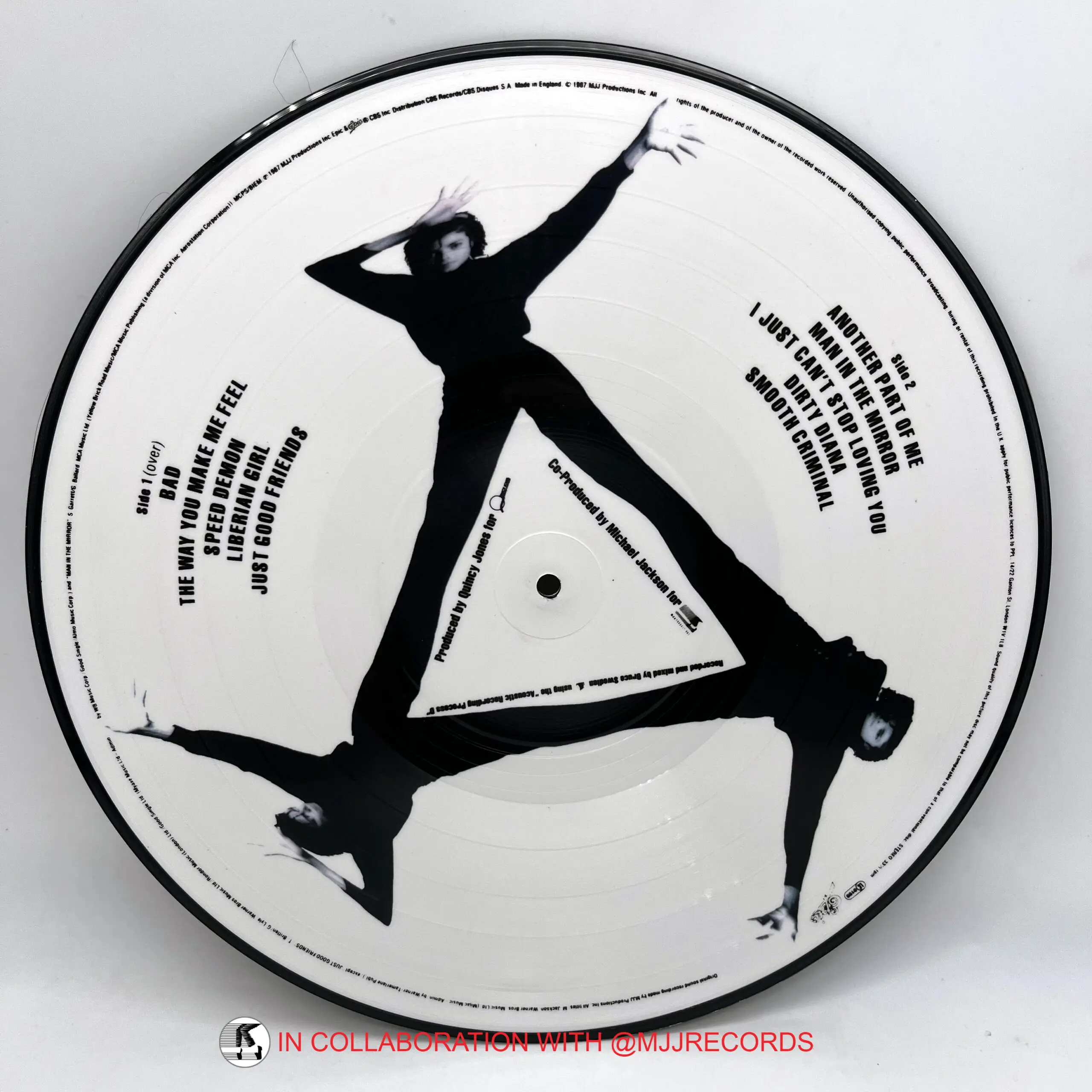 Michael Jackson ‘BAD’ Prototype Picture Disc (UK) - Image 2