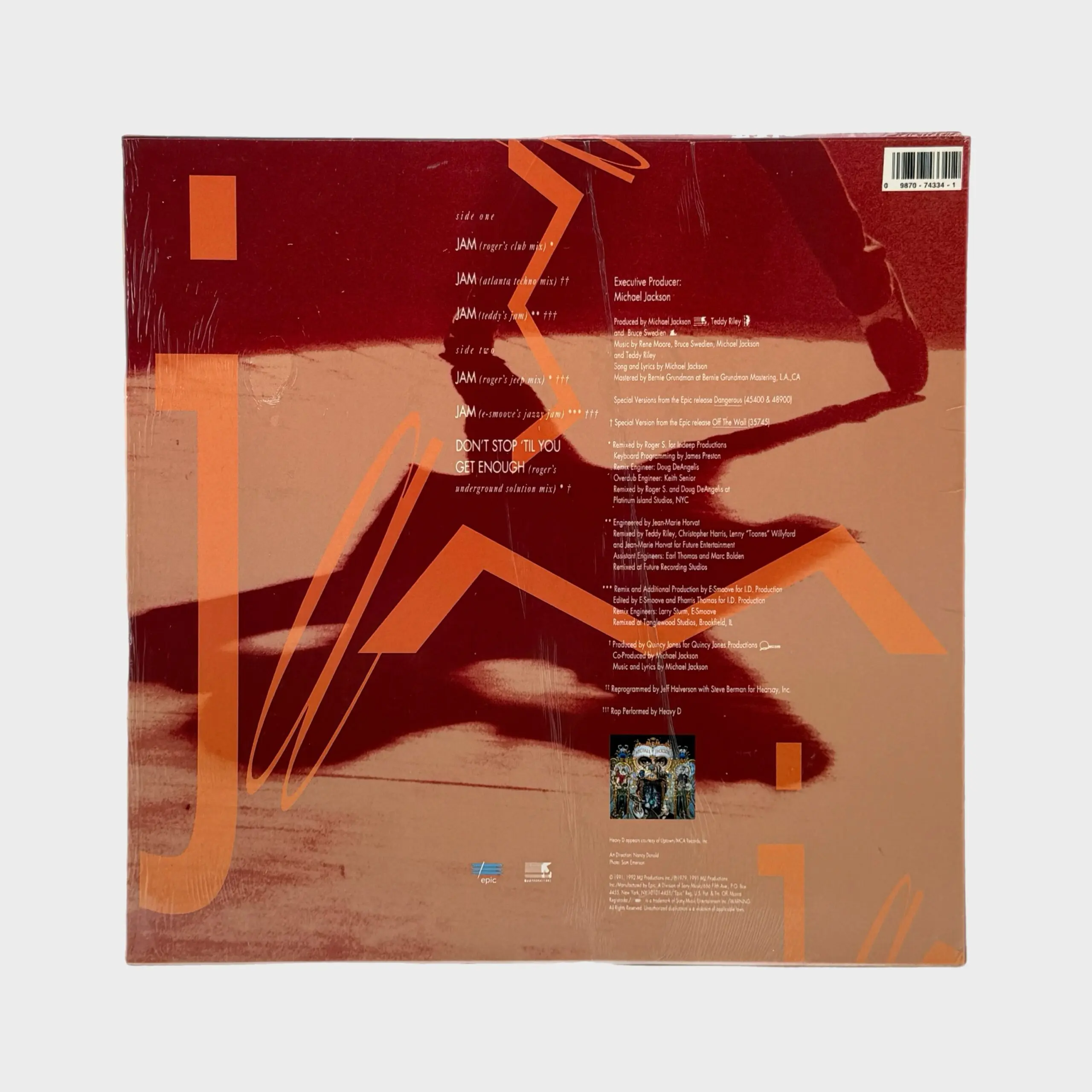 Michael Jackson Jam 12” Single (USA) – Michael Jackson Market