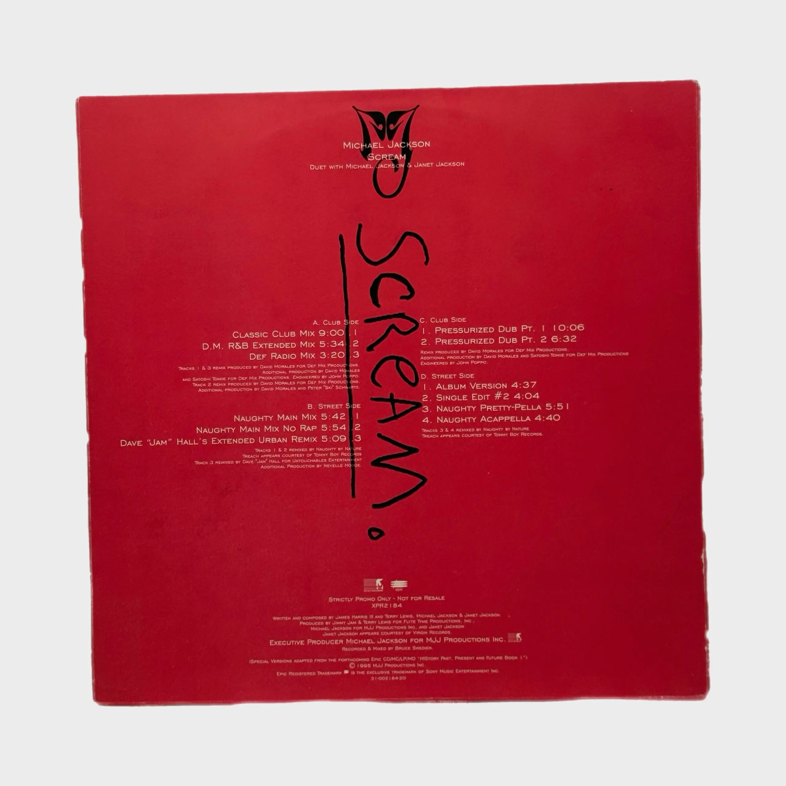 Michael Jackson 'Scream' Remixes 12” Single (UK) – Michael Jackson