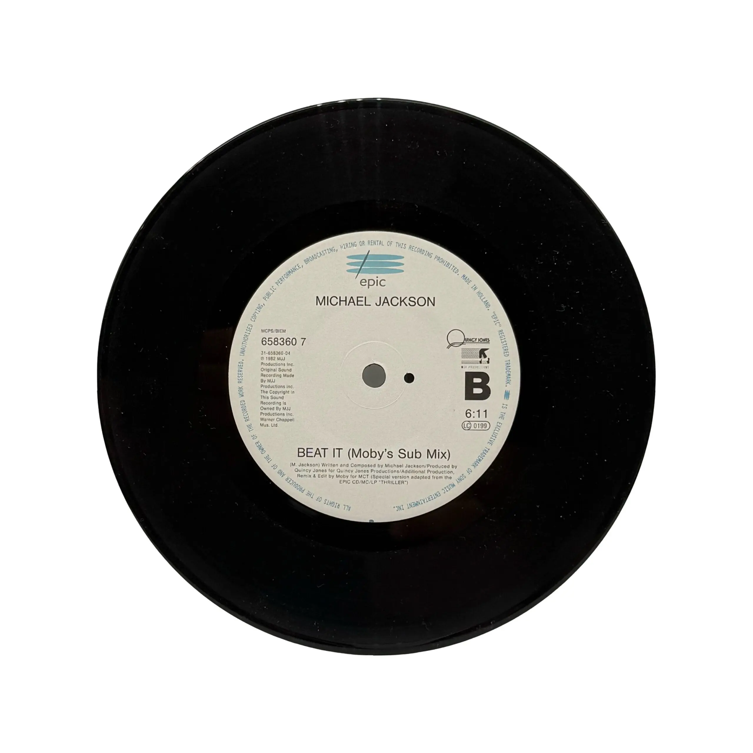 Michael Jackson 'Jam' 45 7” Single with Special Frame Pack