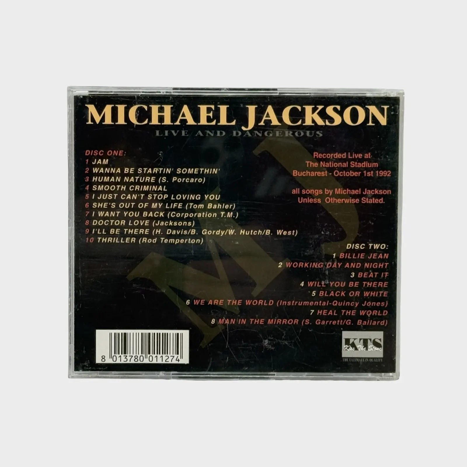 Michael Jackson Live And Dangerous CD (EURO) – Michael Jackson Market