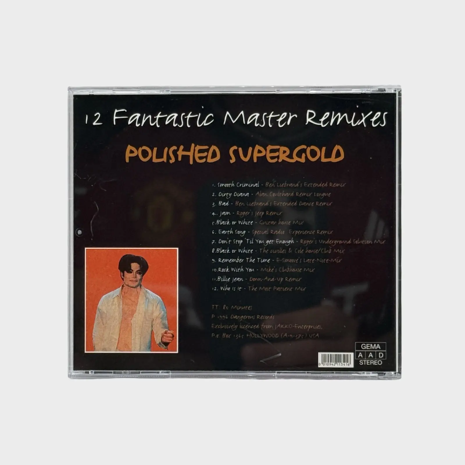 Michael Jackson Remixed Supergold CD (EURO) – Michael Jackson Market