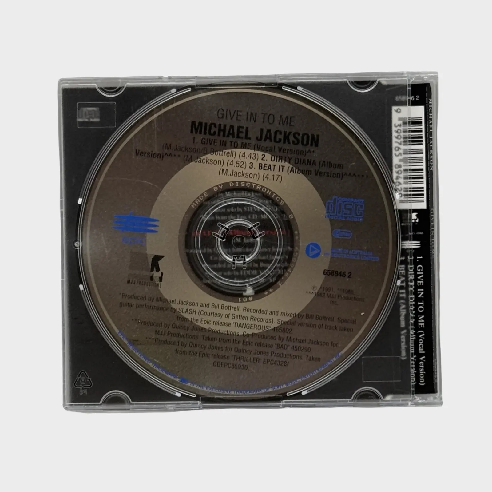 Michael Jackson 'Give In To Me' CD Single (EURO) – Michael Jackson