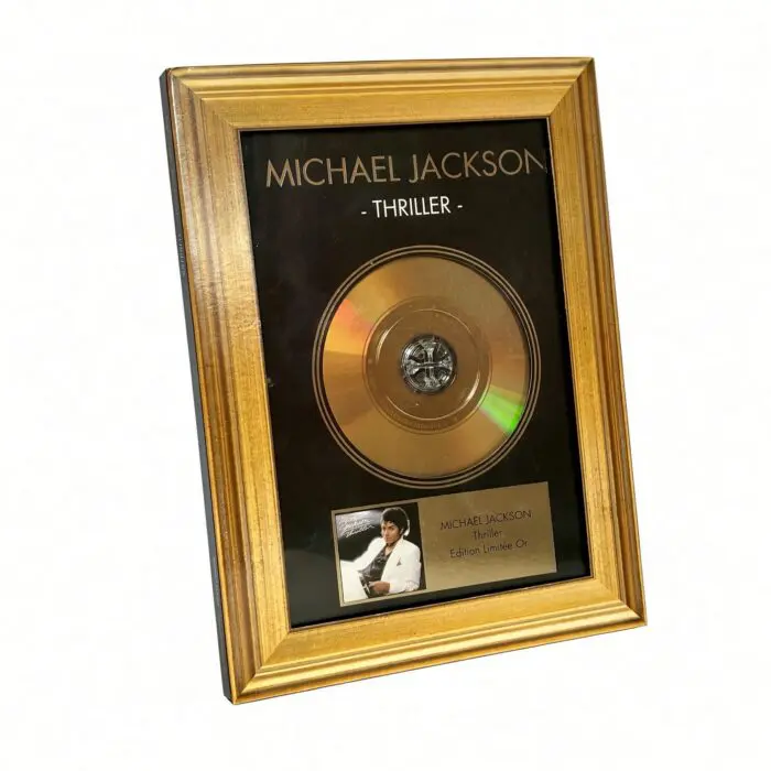 Michael Jackson Thriller Edition Gold CD Framed  Limited (France)