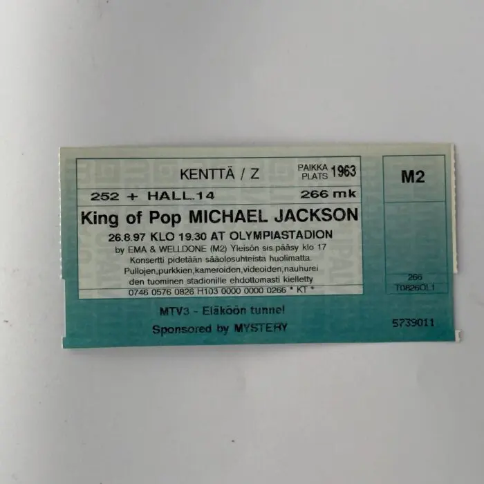 Michael Jackson HIStory World Tour Helsinki Olympic Stadium August 26, 1997