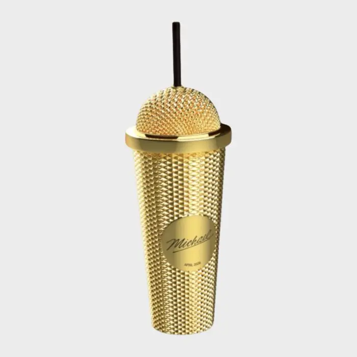 Michael (2026) Promo Movie Gold Microphone Cup