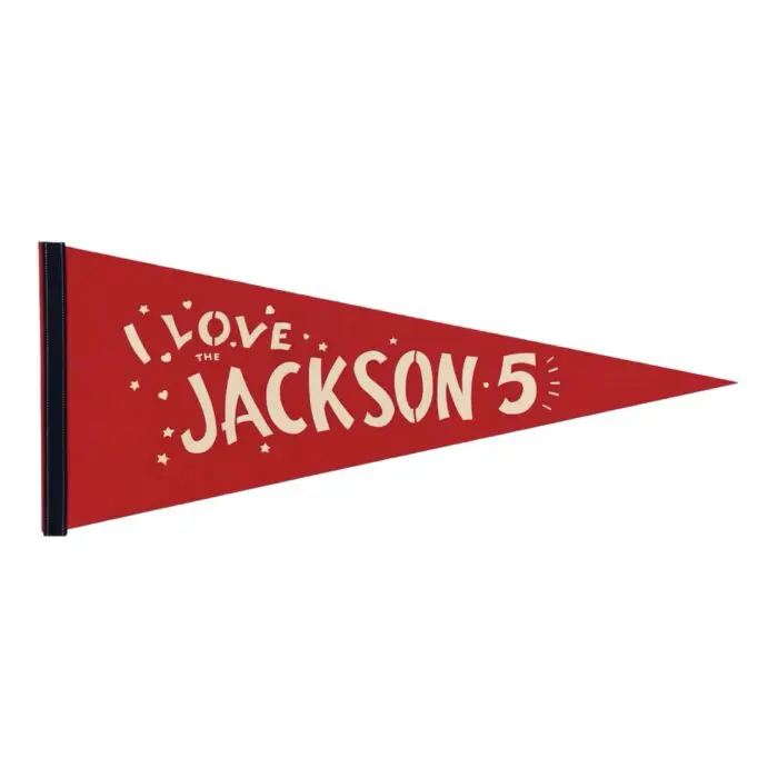 Jackson 5 Motown Promo Red 1970’s Pennant