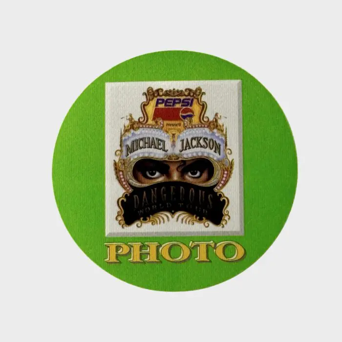 Michael Jackson Dangerous Tour Cloth Backstage Pass