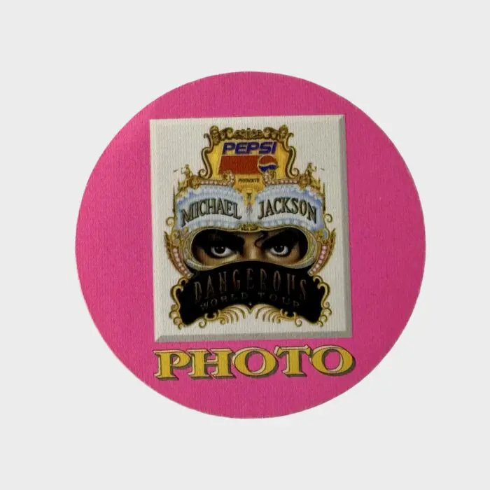 Michael Jackson Dangerous Tour Cloth Backstage Pass