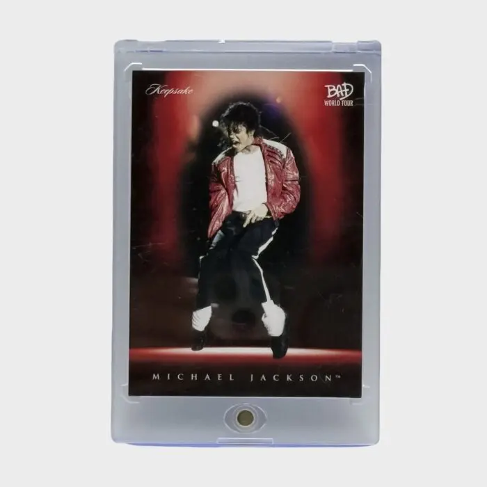 Michael Jackson BAD Tour Keepsake Trading Card # 49 Red Parallel 73/87