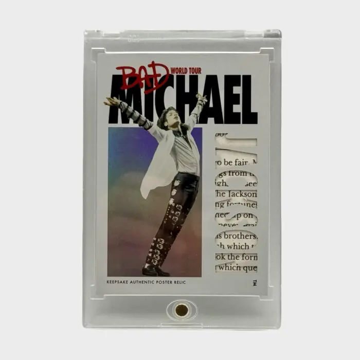 Michael Jackson BAD Tour Keepsake # 277 Platinum Relic Trading Card 02/15