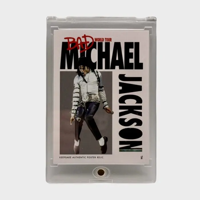 Michael Jackson BAD Tour Keepsake # 275 Platinum Relic Trading Card 13/15