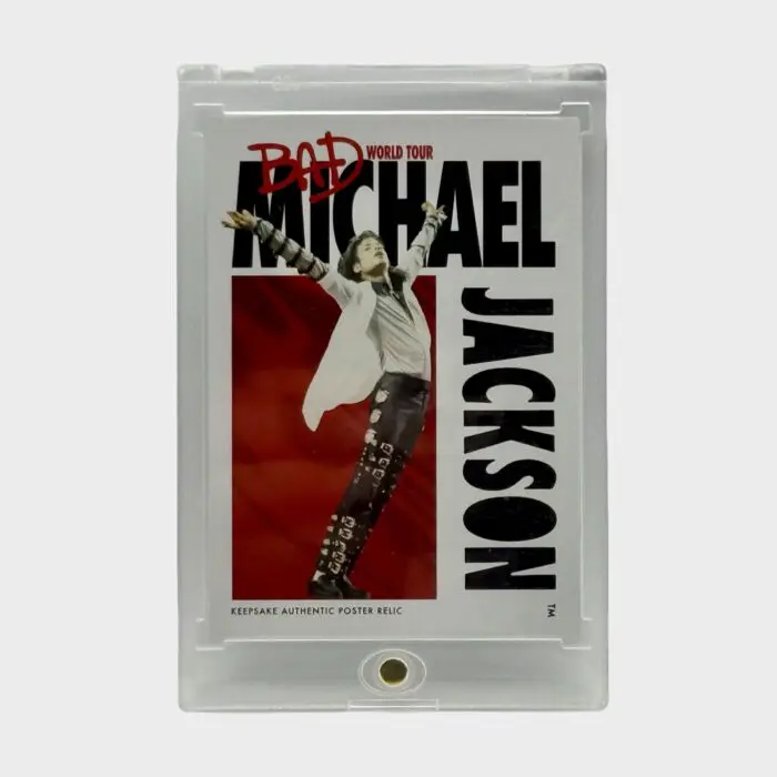 Michael Jackson BAD Tour Keepsake # 277 Red Relic Trading Card 80/87