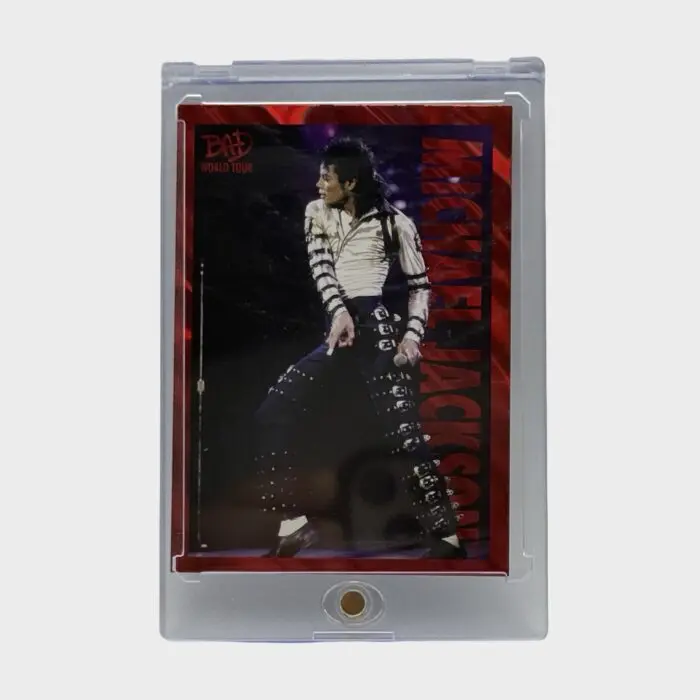Michael Jackson BAD Tour Keepsake Trading Card # 84 Red Parallel 69/87