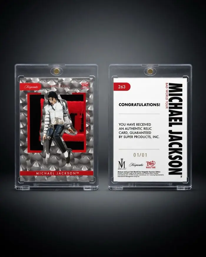 Michael Jackson BAD Tour Keepsake # 263 Masterpiece Relic Trading Card 01/01