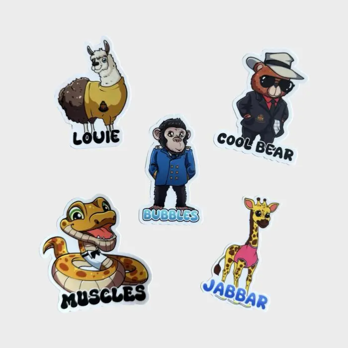 Michael Jackson’s Pets Set of 5 Stickers