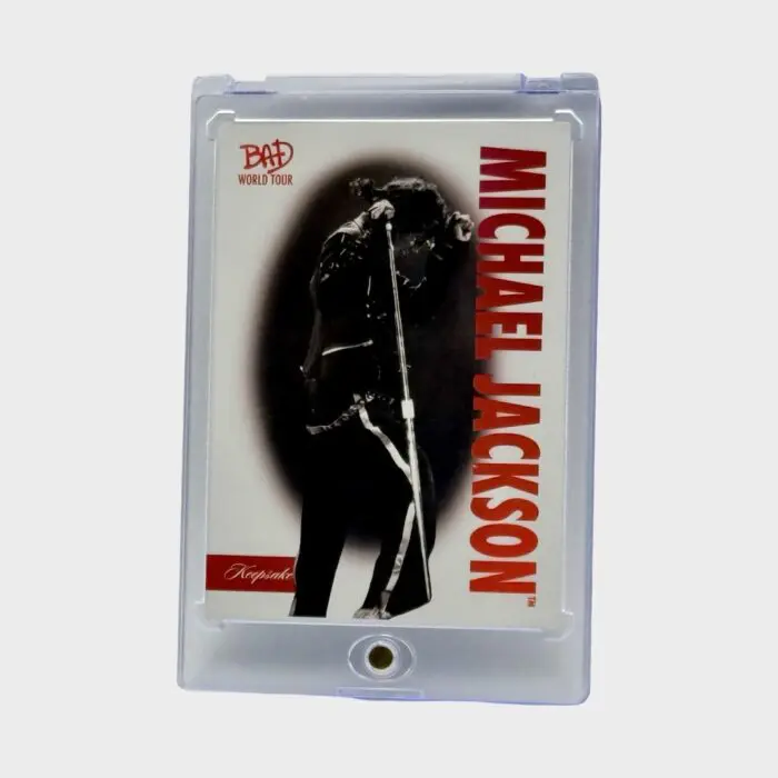 Michael Jackson BAD Tour Keepsake Trading Card # 4 Red Parallel 07/87