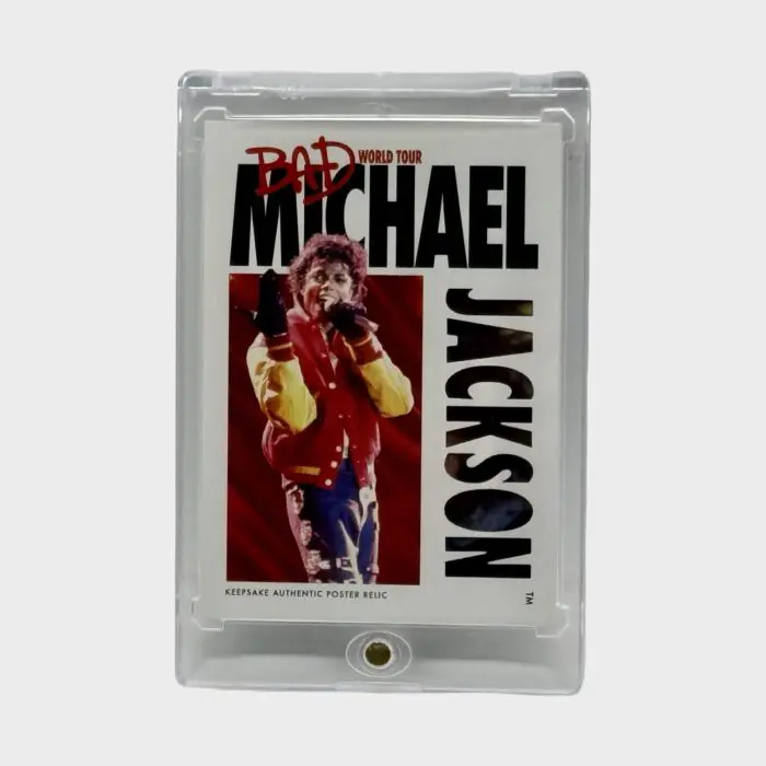 Michael Jackson BAD Tour Keepsake # 272 Red Relic Trading Card 52/87