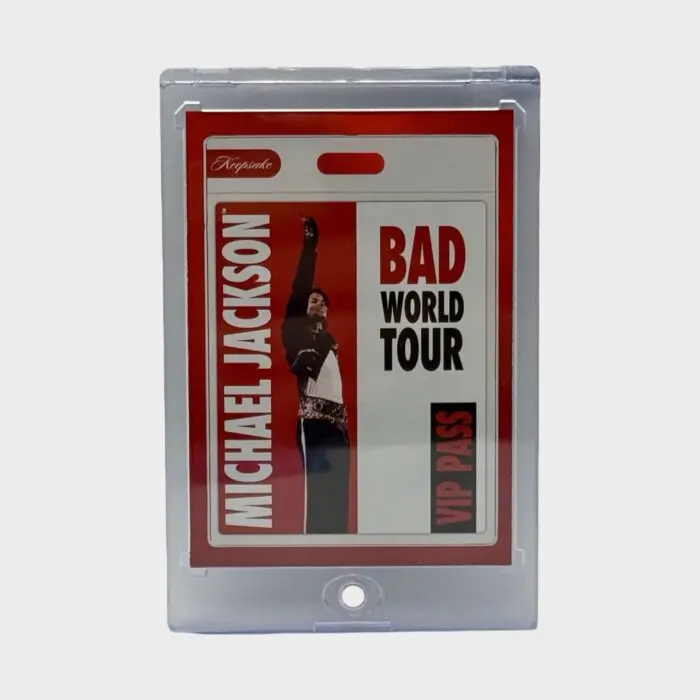 Michael Jackson BAD Tour Keepsake Trading Card # 123 Red Parallel 37/87