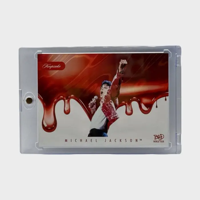 Michael Jackson BAD Tour Keepsake Trading Card # 237 Red Parallel 55/87