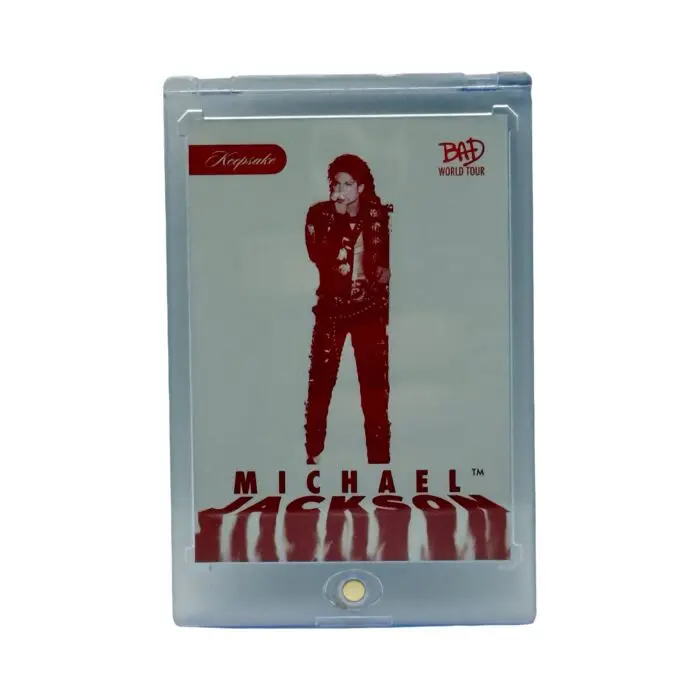 Michael Jackson BAD Tour Keepsake Trading Card # 247 Red Parallel 04/87