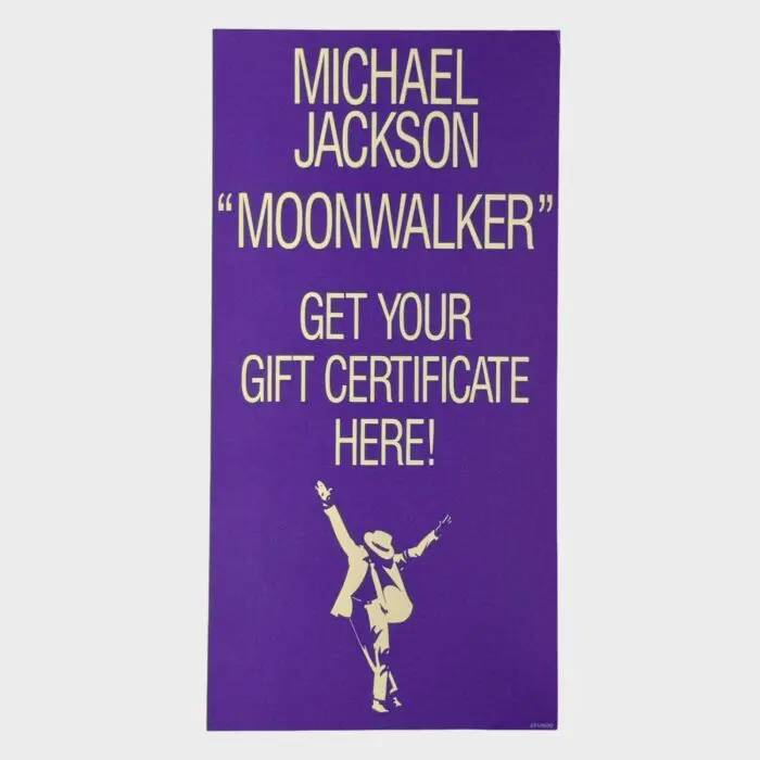 Michael Jackson Moonwalker Double-Sided Promo Poster 18” x 9”